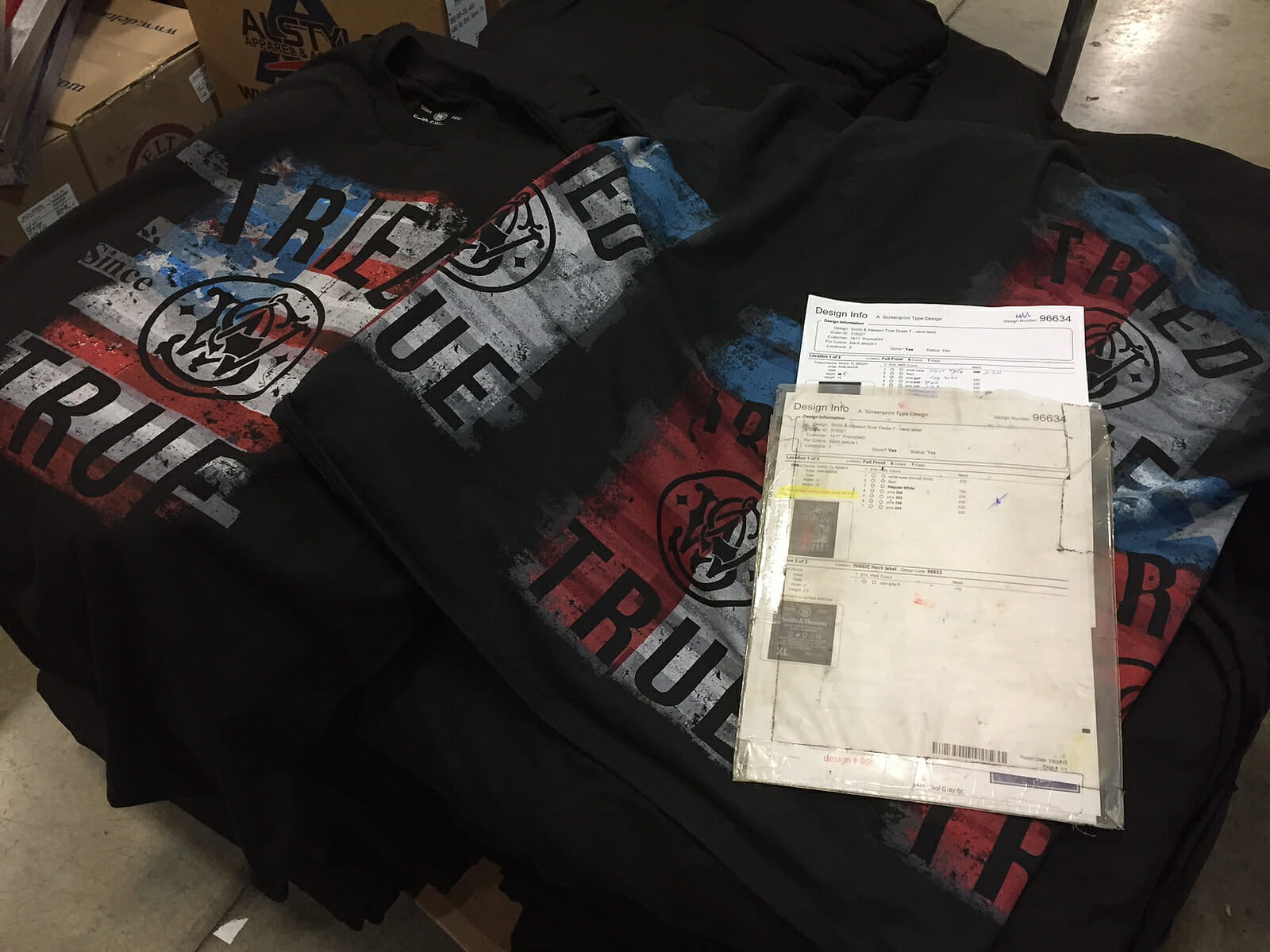 Printed Shirts with Work Order - Marshall Atkinson