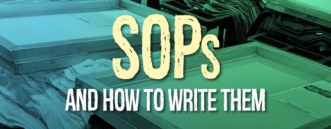 SOPs and How To Write Them