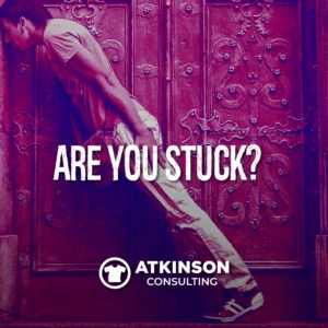 Man stuck leaning in a doorway.