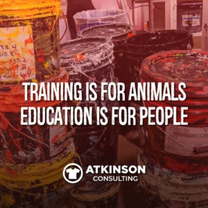 Stack of disgusting ink buckets