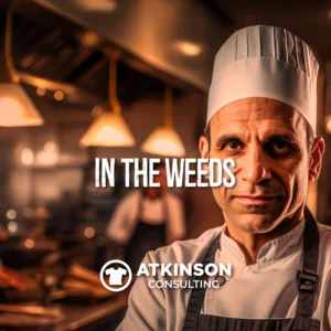 confident chef in a commercial kitchen